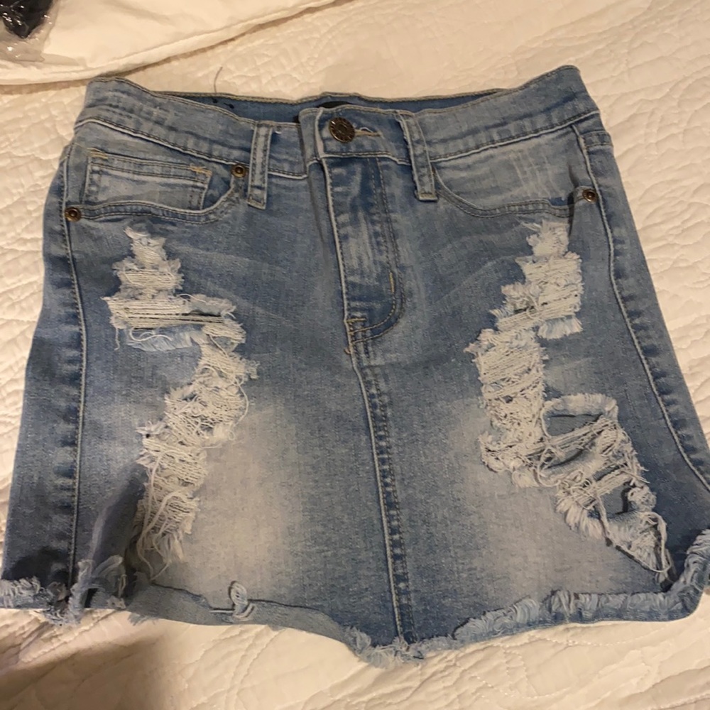Contraband girls jean skirt size 14